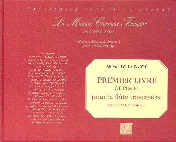Premier livre de pieces pour la flute traversiere avec la basse contin