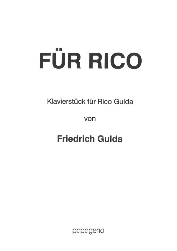 Für Rico 