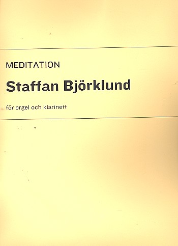 Meditation for Clarinet and Organ