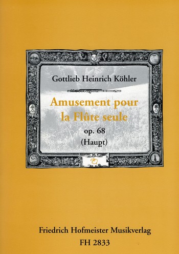Amusement op.68 pour flûte seule