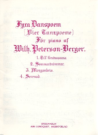 4 danspoem foer piano