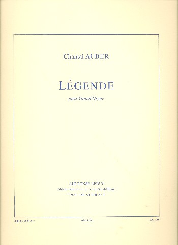 LEGENDE POUR GRAND ORGUE