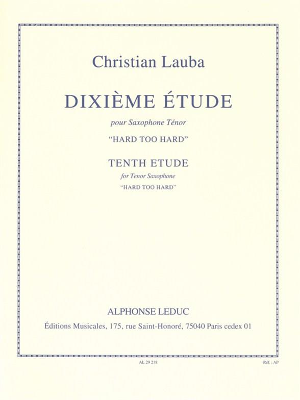 Hard too hard Étude no.10
