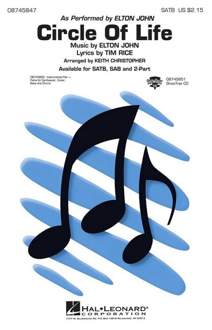 Circle of Life for mixed chorus