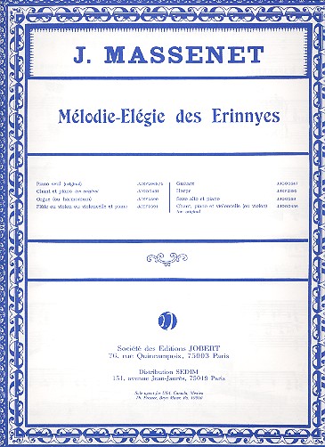 Mélodie-Elégie des Erinnyes op.10,5