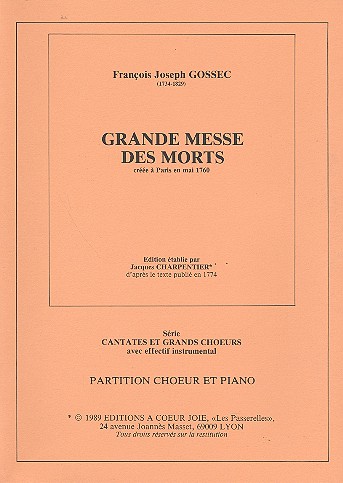 Grande messe des morts pour