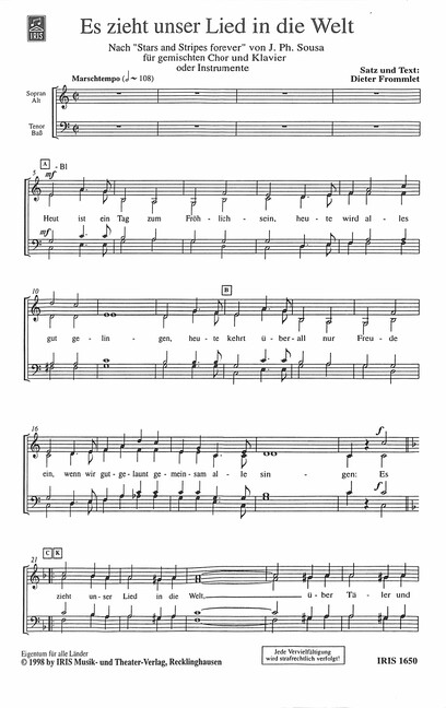 Es zieht unser Lied in die Welt