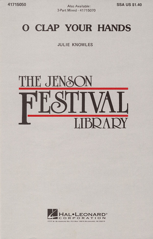 O clap your Hands for female