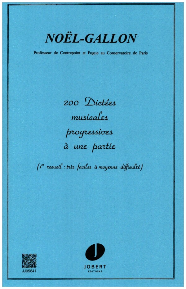 200 dictées musicales progressives à une partie vol.1 partie 1