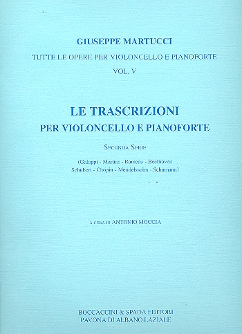 LE TRASCRIZIONI PER VIOLONCELLO E