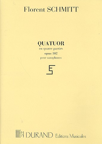 Quatuor op.102 en 4 parties