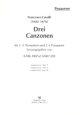 3 Canzonen