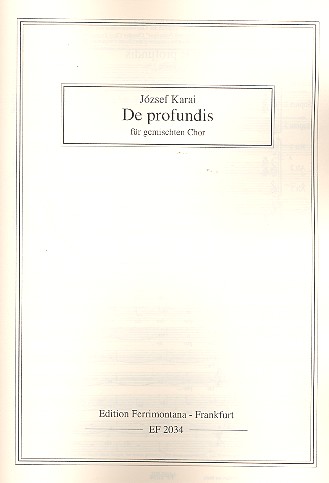 De profundis für gem Chor a