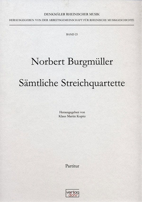Sämtliche Streichquartette