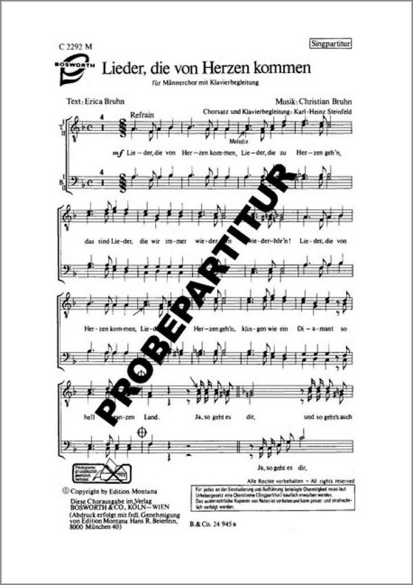 Lieder, die von Herzen kommen