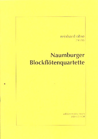 Naumburger Blockflötenquartette op.159