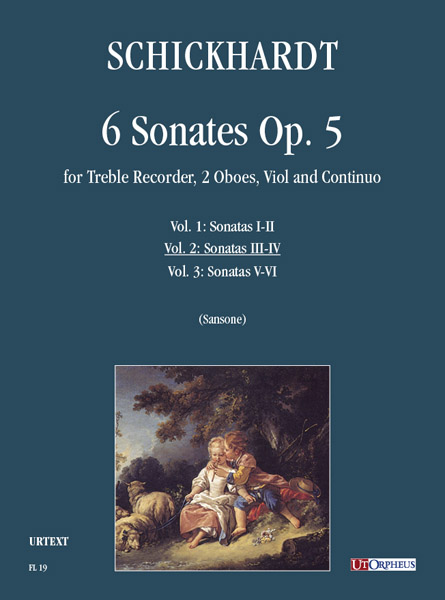 6 Sonaten op.5 Band 1 (Nr.3-4) für Altblockflöte,