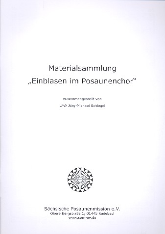Materialsammmlung "Einblasen im Posaunenchor"