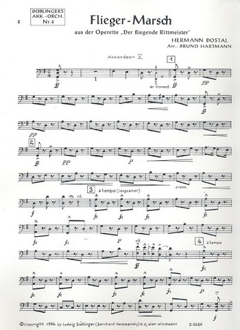 Fliegermarsch für Akkordeonorchester
