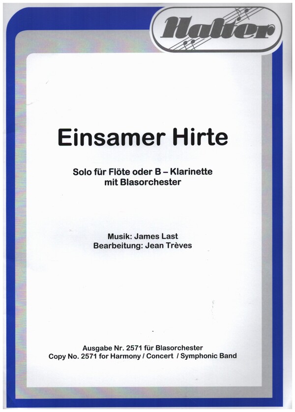 Einsamer Hirte für Flöte (Klarinette) und