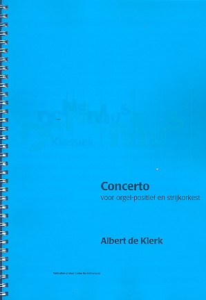 Concerto for organ positiv and string