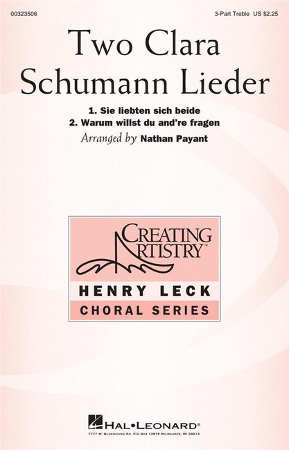 Two Clara Schumann Lieder