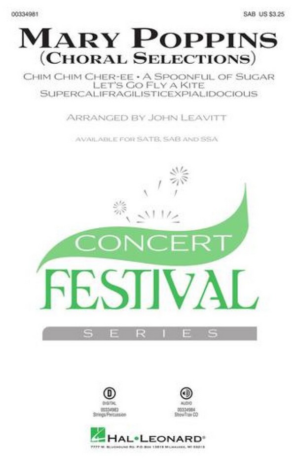 Mary Poppins (Choral Selections)