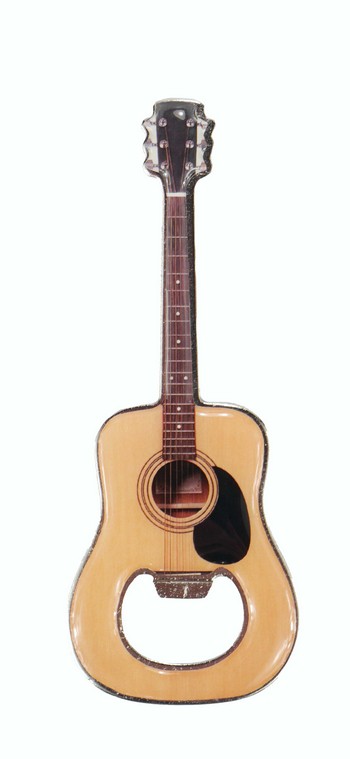 Flaschenöffner Gitarre Metall magnetisch 12 cm