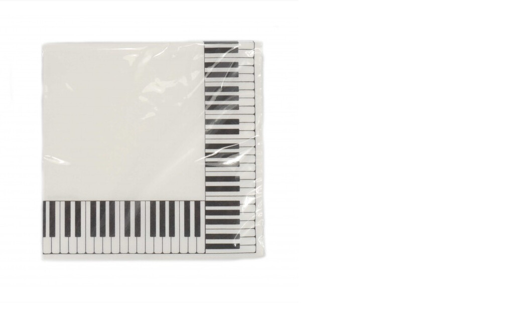 Servietten Tastatur 33 x 33 cm 20 Stück 3-lagig