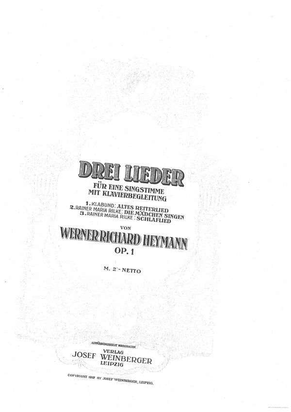 Drei Lieder