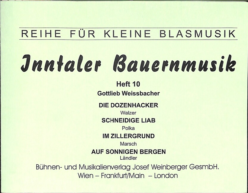 Inntaler Bauernmusik Band 10