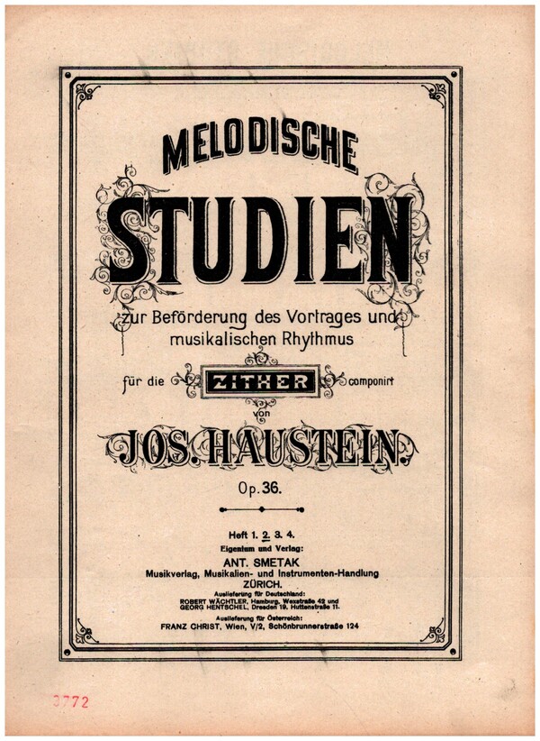 Melodische Studien op.36 Band 2