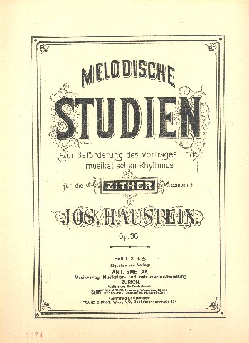 Melodische Studien op.36 Band 4