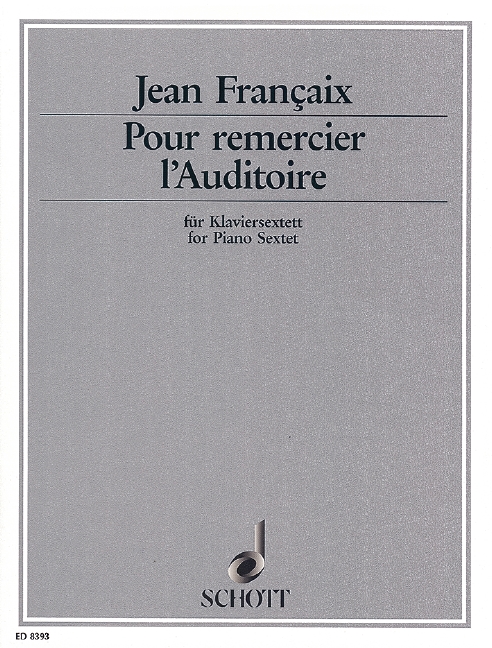 Pour remercier l'auditoire