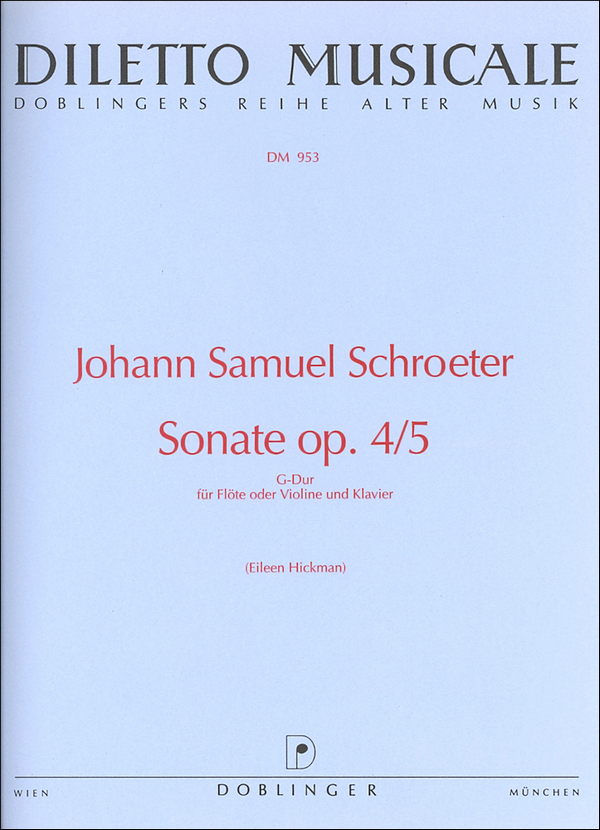 Sonate G-Dur op. 4,5 für Flöte