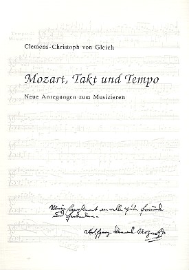Mozart, Takt und Tempo