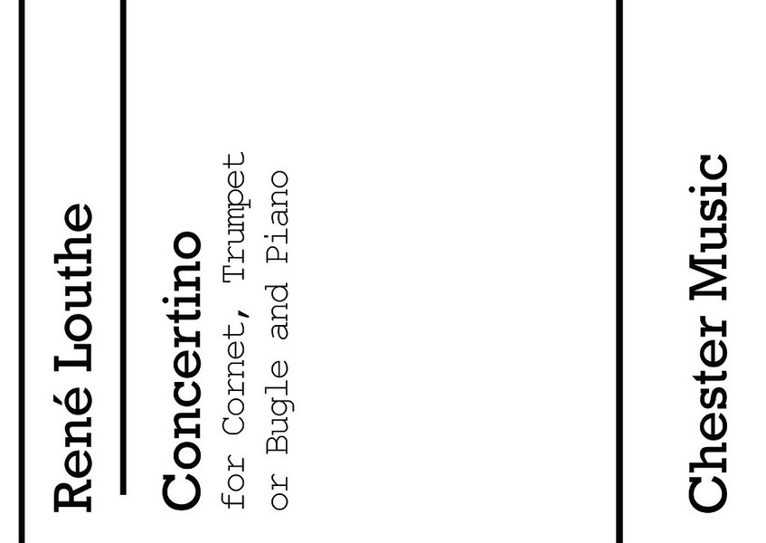 Concertino for cornet or trumpet