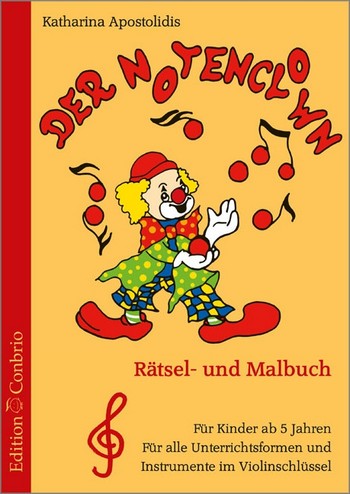 Der Notenclown Rätsel- und Malbuch