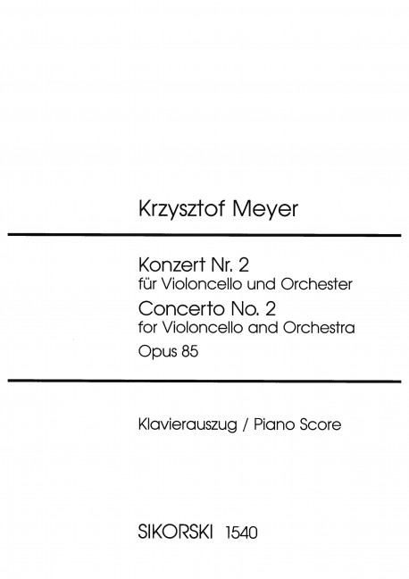 Konzert Nr.2 op.85 für Violoncello