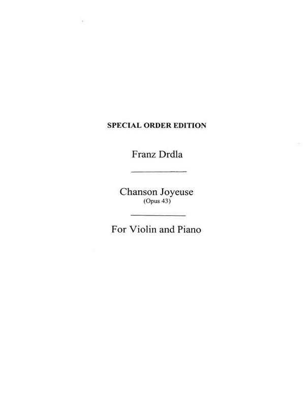 Chanson joyeuse op.43