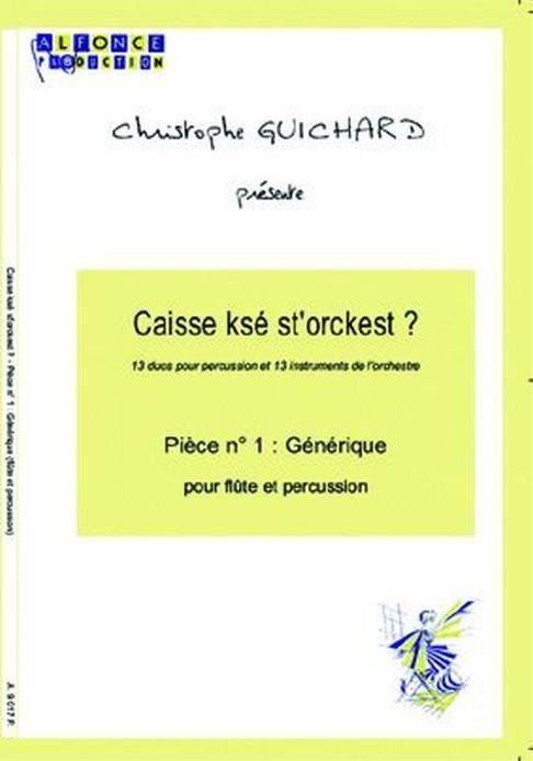 Générique pour flûte et percussion