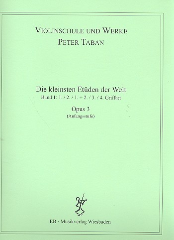 Schule op.3 - Die kleinsten Etüden der Welt Band 1 