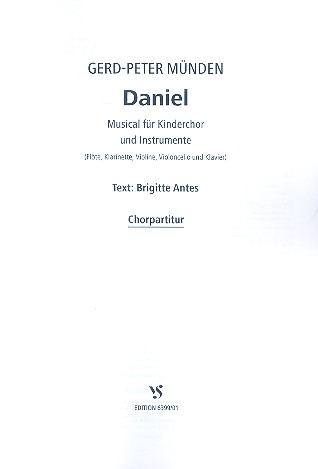 Daniel für Kinderchor und Instrumente