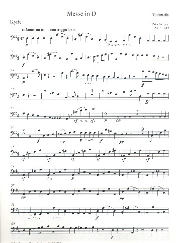 Messe D-Dur für Soli, gem Chor und