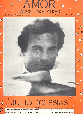 Amor amor amor: für Klavier/Gesang/Gitarre