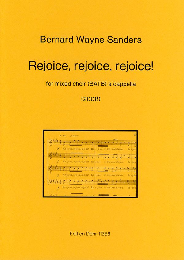Rejoice rejoice rejoice für gem Chor