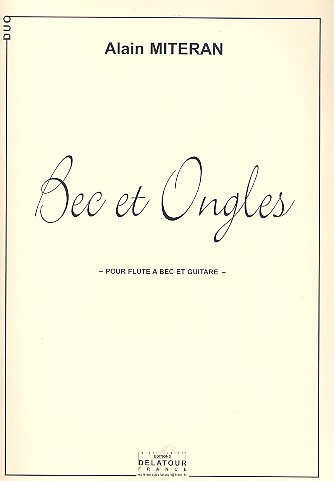 Bec et ongles pour flûte à bec et guitare