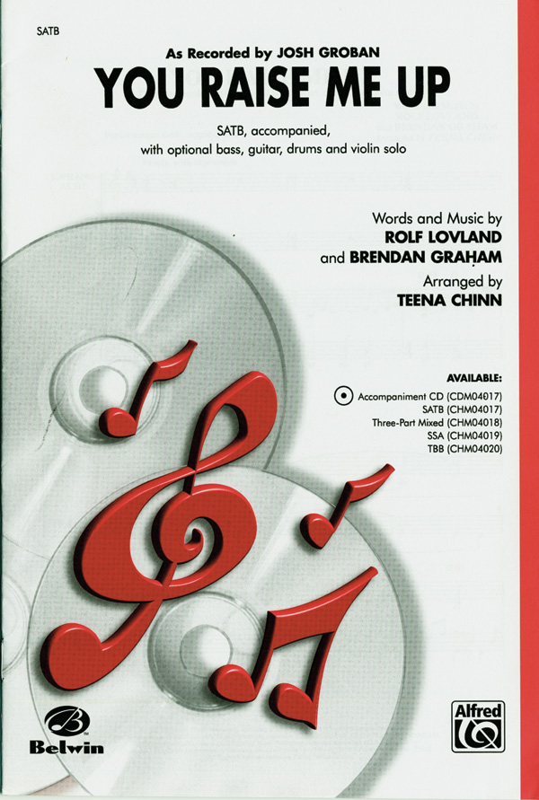 You raise me up for mixed chorus