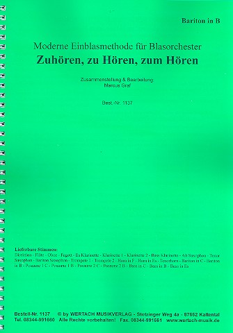 Zuhören, zu Hören, zum Hören für Blasorchester