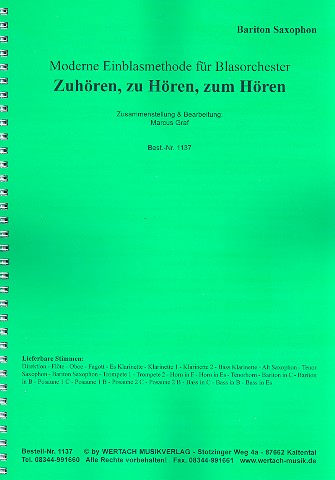 Zuhören, zu Hören, zum Hören für Blasorchester